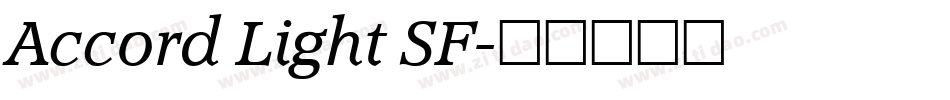 Accord Light SF字体转换
